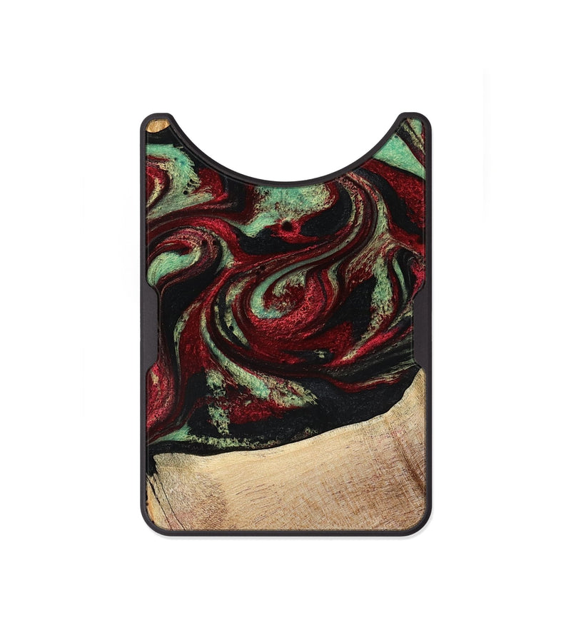 Alloy Wood Wallet - Cindy (Red, 776984)