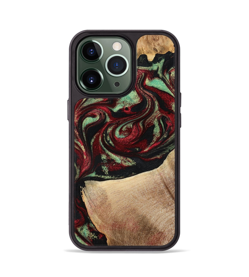 iPhone 13 Pro Wood Phone Case - Cindy (Red, 776984)