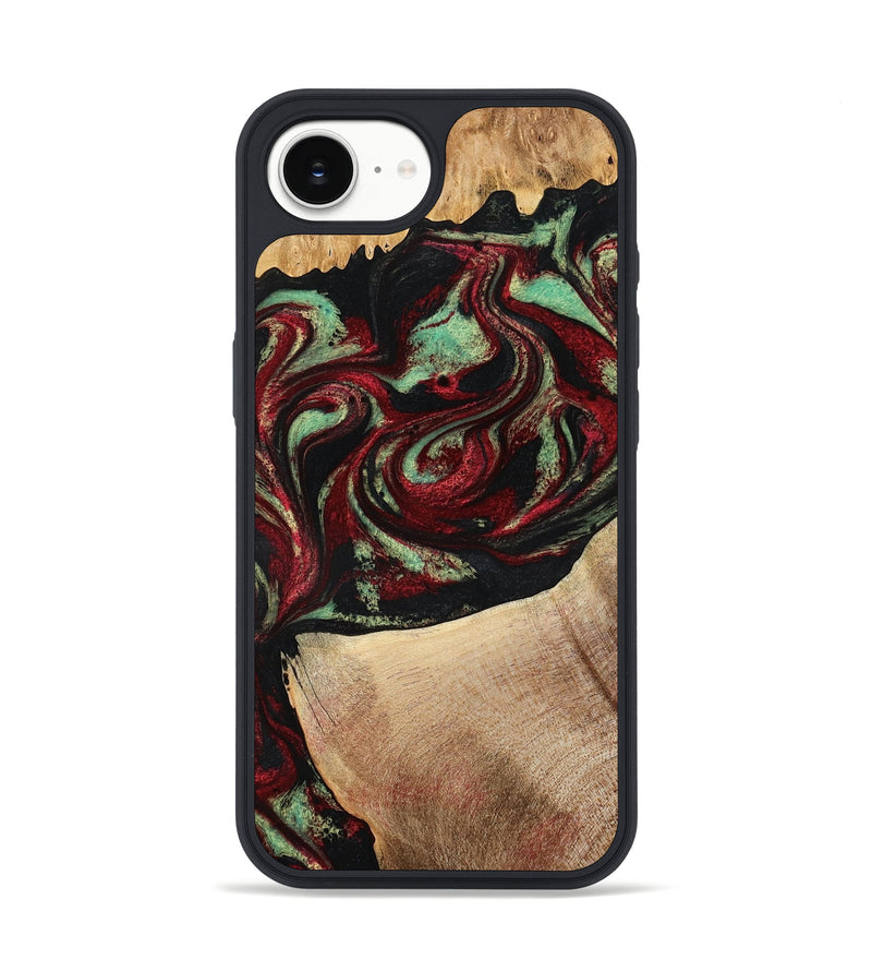 iPhone 16e Wood Phone Case - Cindy (Red, 776984)