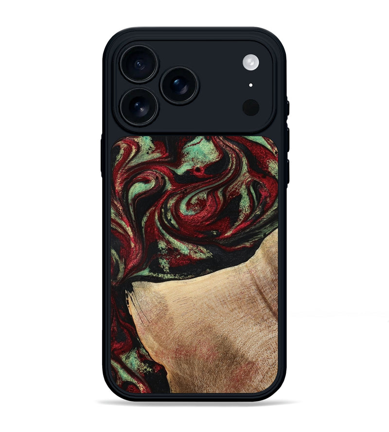 iPhone 17 Pro Max Wood Phone Case - Cindy (Red, 776984)