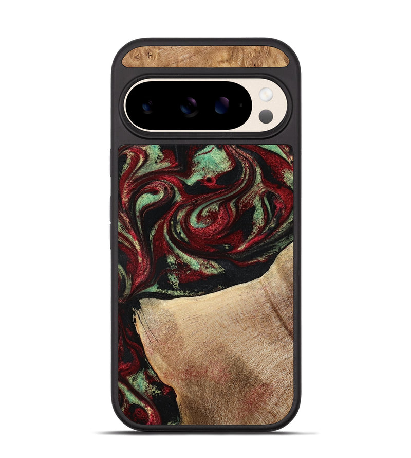Pixel 10 Wood Phone Case - Cindy (Red, 776984)