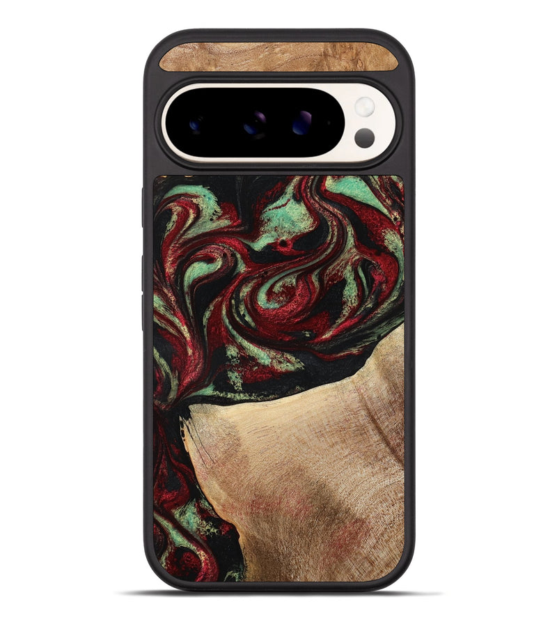 Pixel 10 Pro XL Wood Phone Case - Cindy (Red, 776984)