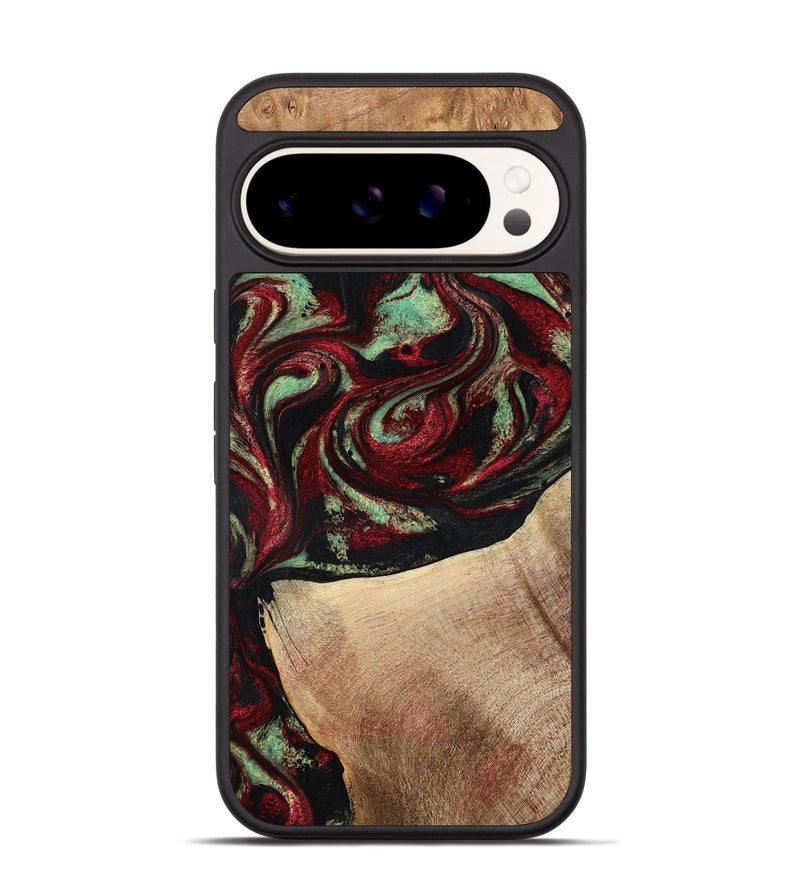Pixel 9 Pro Wood Phone Case - Cindy (Red, 776984)