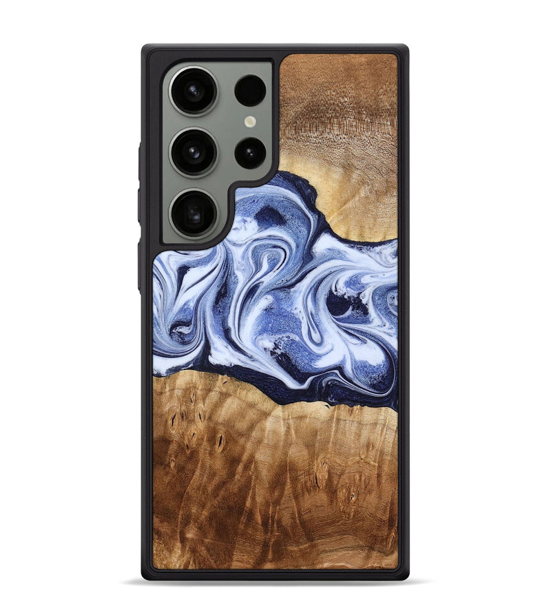 Galaxy S24 Ultra Wood Phone Case - Lucie (Blue, 777009)