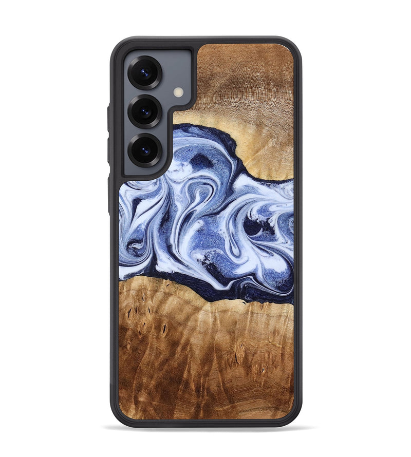 Galaxy S25 Plus Wood Phone Case - Lucie (Blue, 777009)
