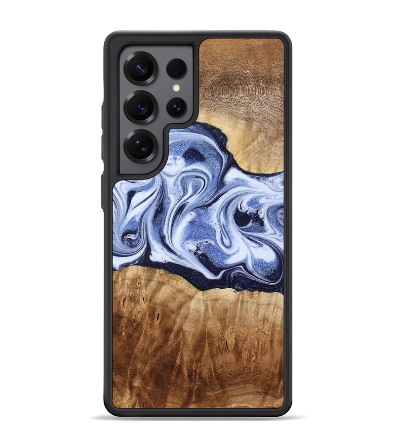 Galaxy S25 Ultra Wood Phone Case - Lucie (Blue, 777009)