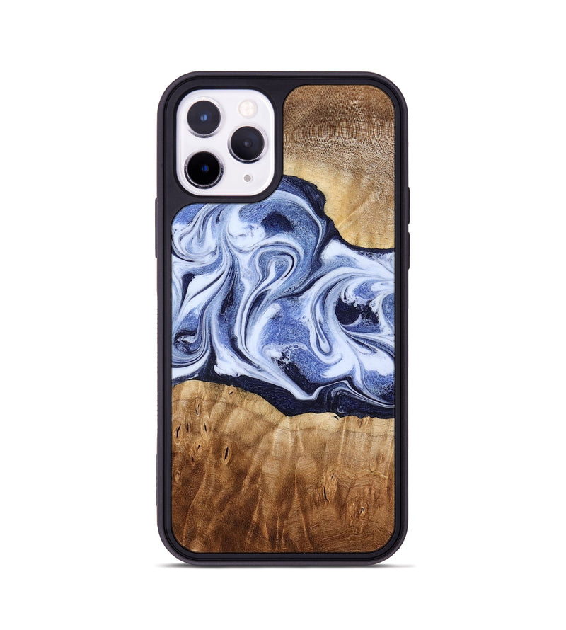iPhone 11 Pro Wood Phone Case - Lucie (Blue, 777009)