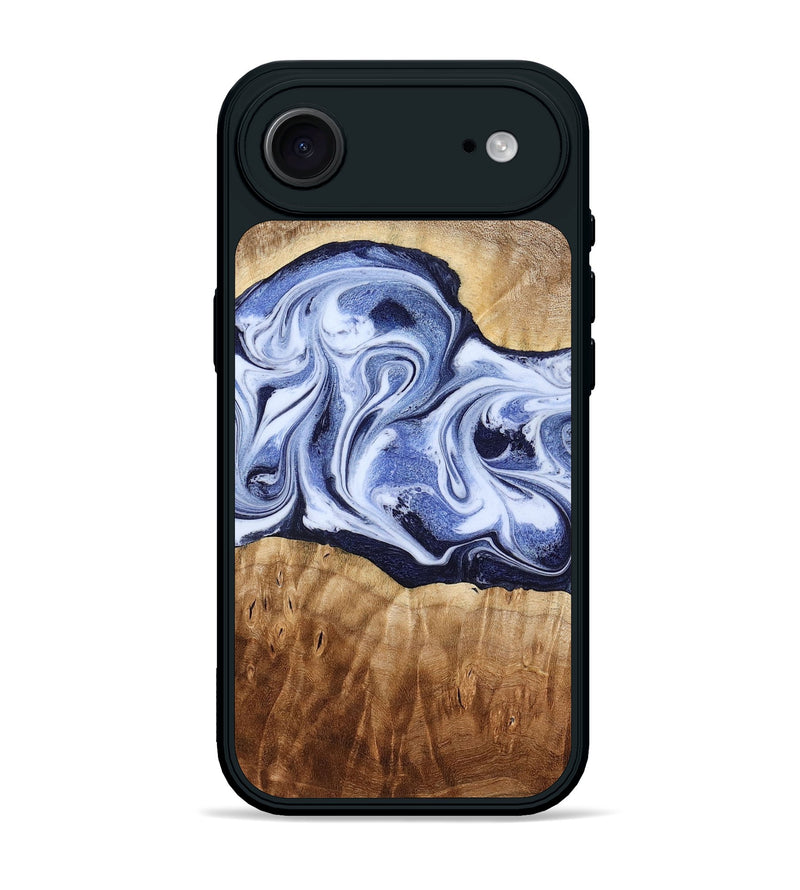 iPhone 17 Air Wood Phone Case - Lucie (Blue, 777009)