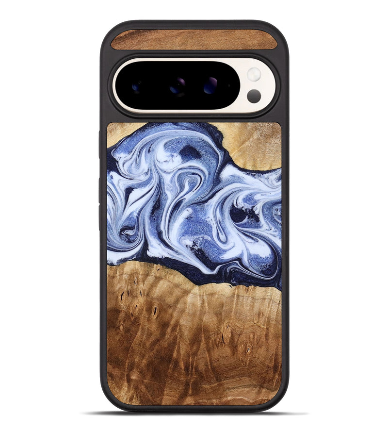 Pixel 10 Pro XL Wood Phone Case - Lucie (Blue, 777009)