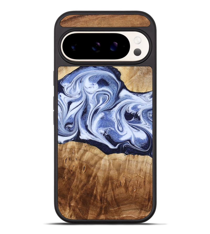 Pixel 9 Pro XL Wood Phone Case - Lucie (Blue, 777009)