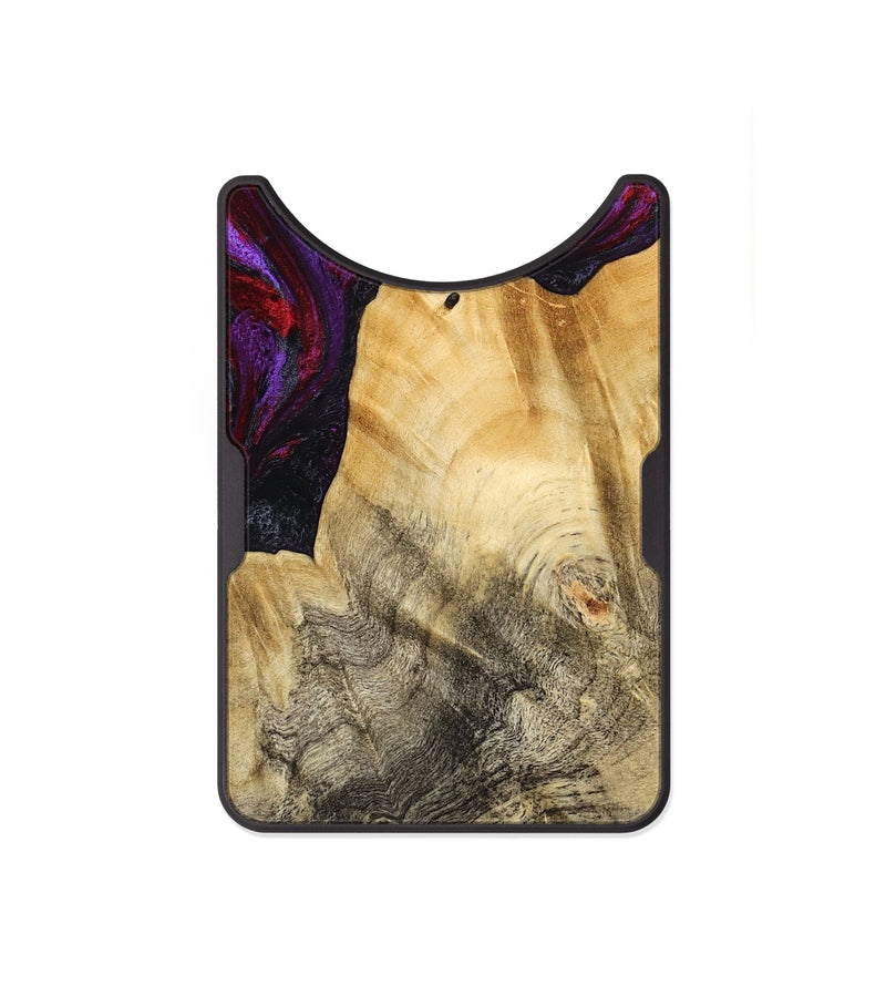 Alloy Wood Wallet - Jaylene (Purple, 777024)