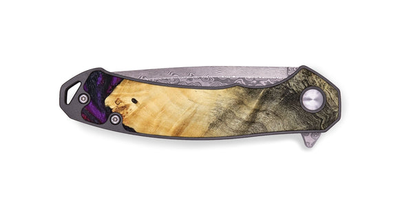 EDC Wood Pocket Knife - Jaylene (Purple, 777024)