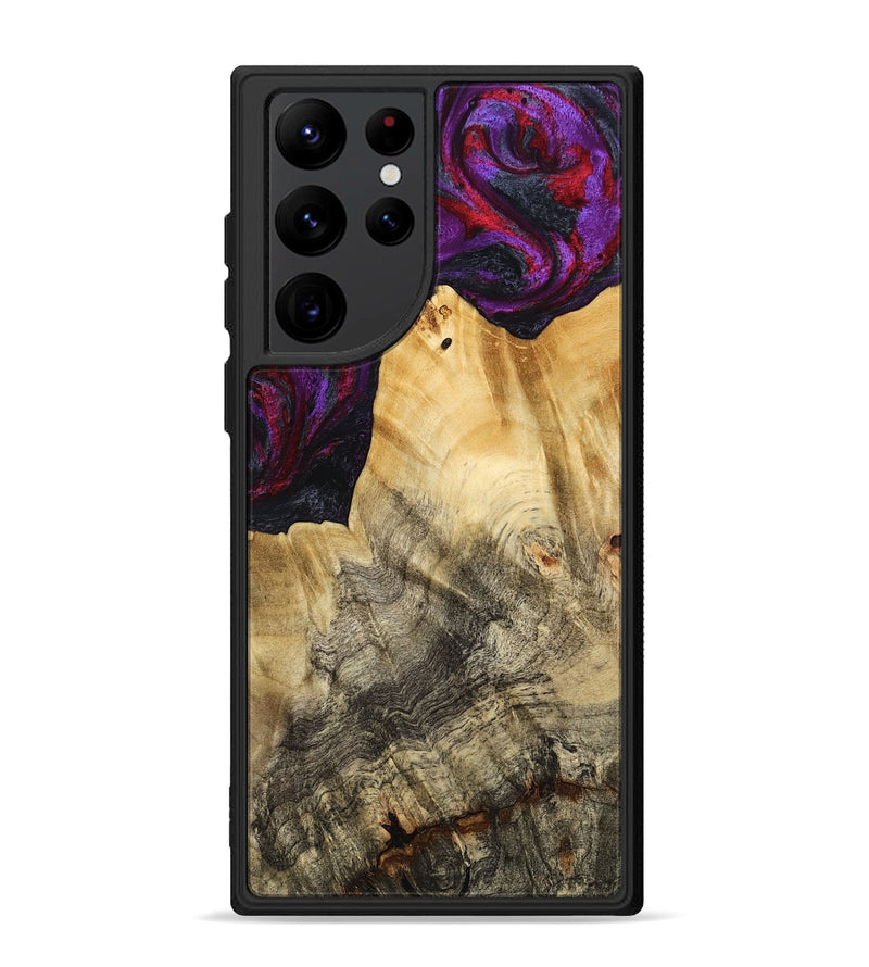 Galaxy S22 Ultra Wood Phone Case - Jaylene (Purple, 777024)