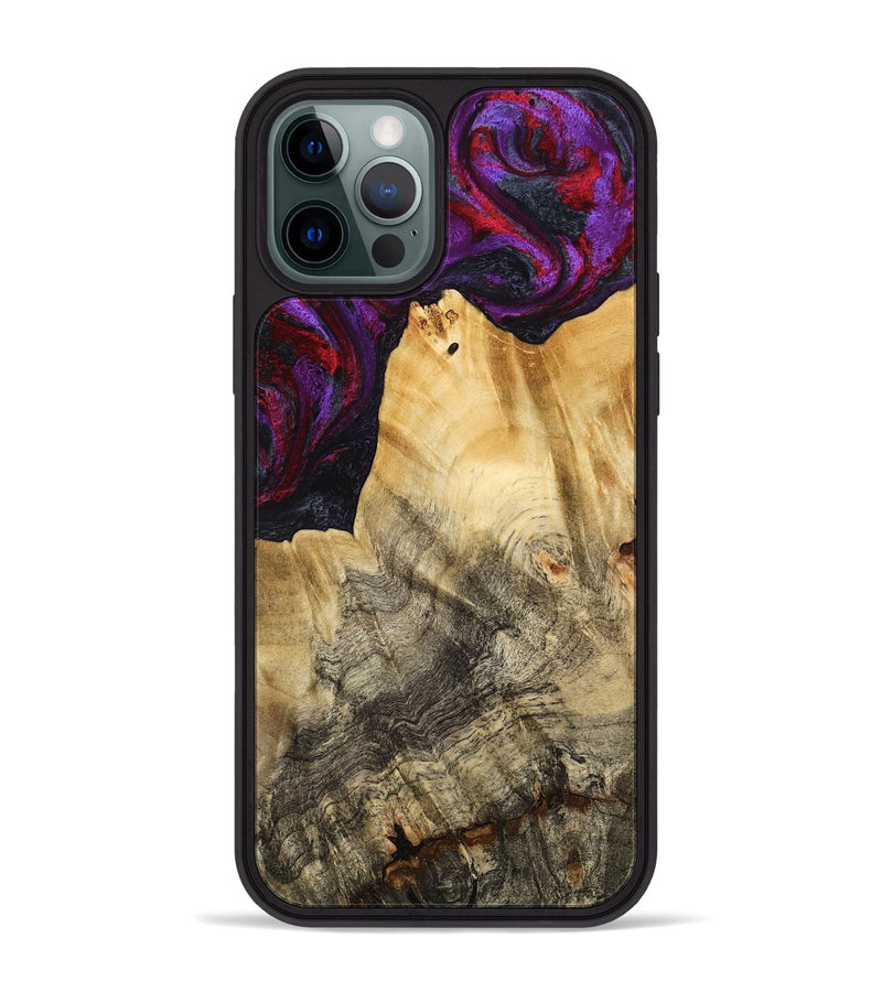 iPhone 12 Pro Max Wood Phone Case - Jaylene (Purple, 777024)