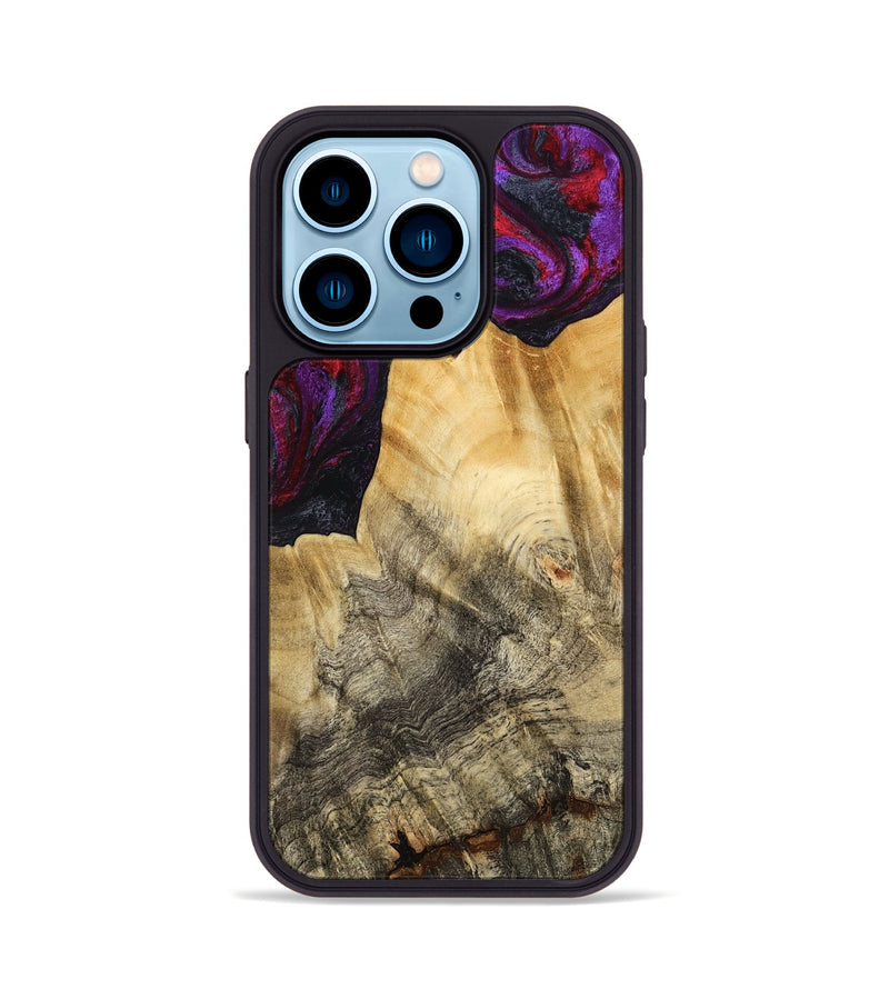 iPhone 14 Pro Wood Phone Case - Jaylene (Purple, 777024)