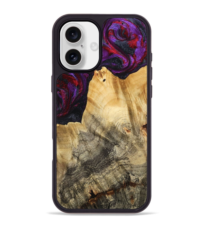 iPhone 16 Plus Wood Phone Case - Jaylene (Purple, 777024)