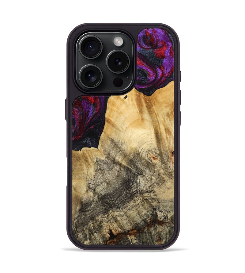 iPhone 16 Pro Wood Phone Case - Jaylene (Purple, 777024)