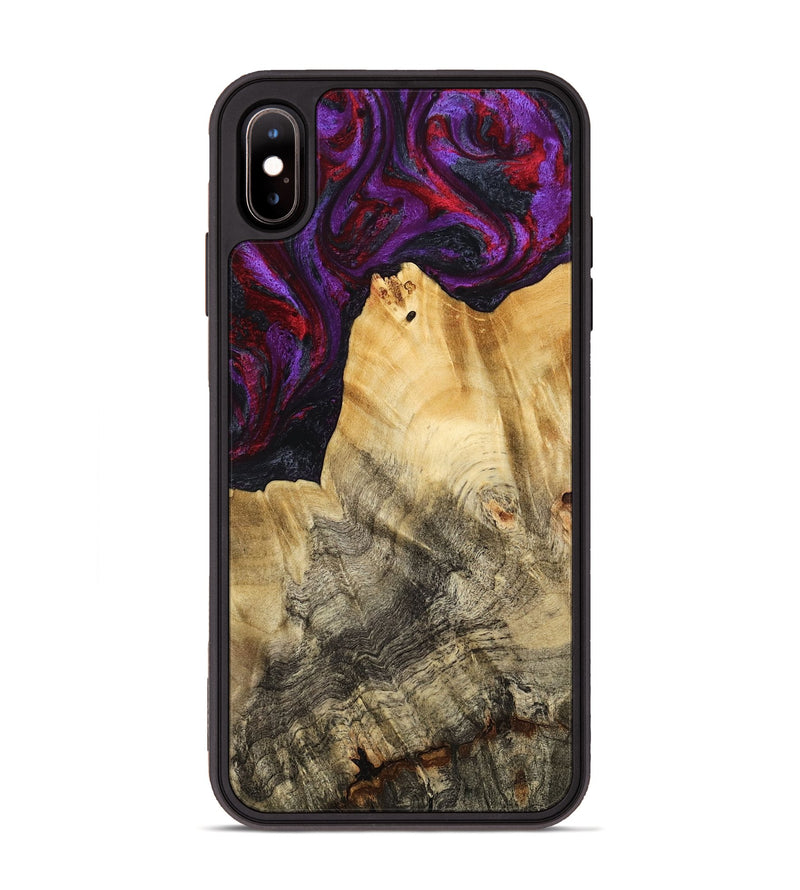 iPhone Xs Max Wood Phone Case - Jaylene (Purple, 777024)