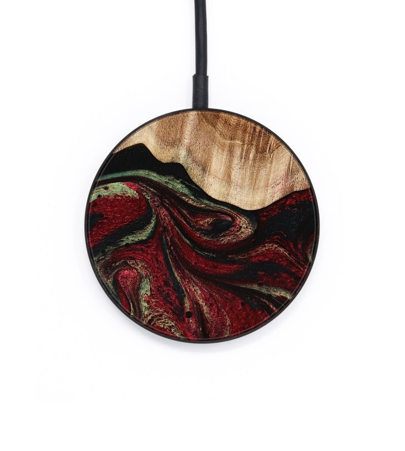 Circle Wood Wireless Charger - Eldora (Red, 777144)