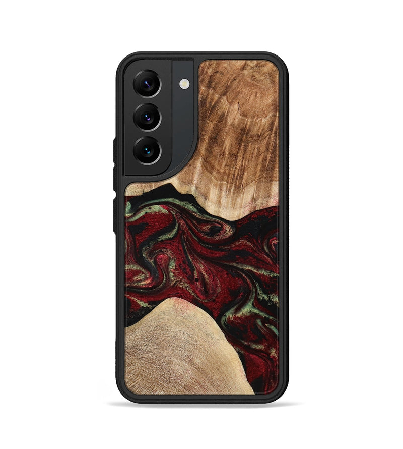 Galaxy S22 Wood Phone Case - Eldora (Red, 777144)