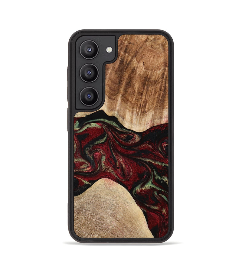 Galaxy S23 Wood Phone Case - Eldora (Red, 777144)