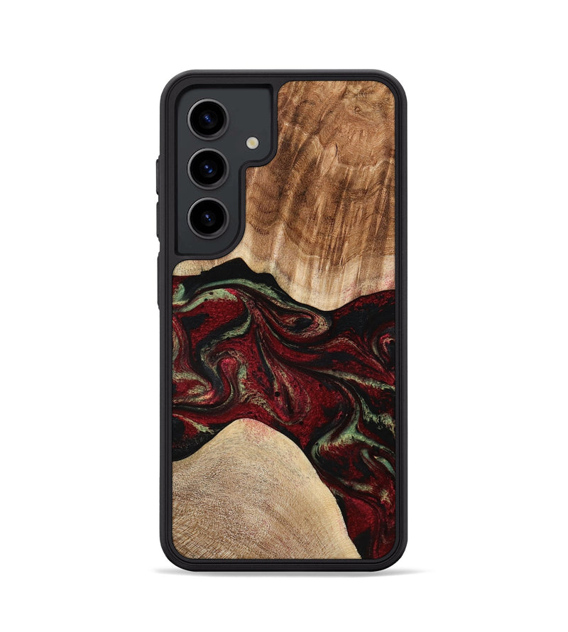 Galaxy S24 Wood Phone Case - Eldora (Red, 777144)