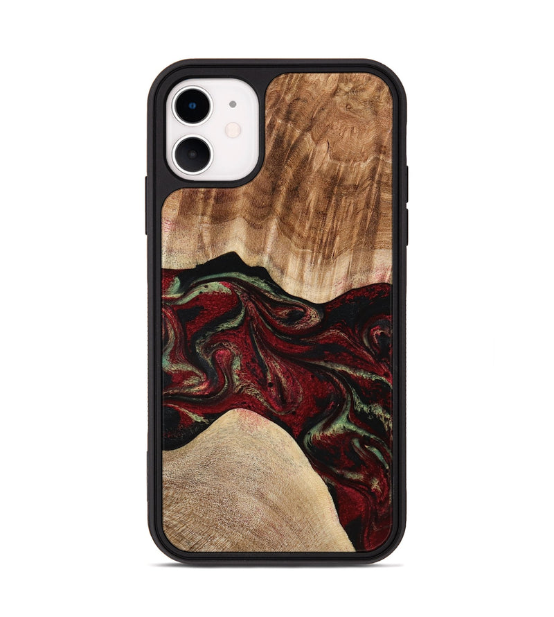 iPhone 11 Wood Phone Case - Eldora (Red, 777144)