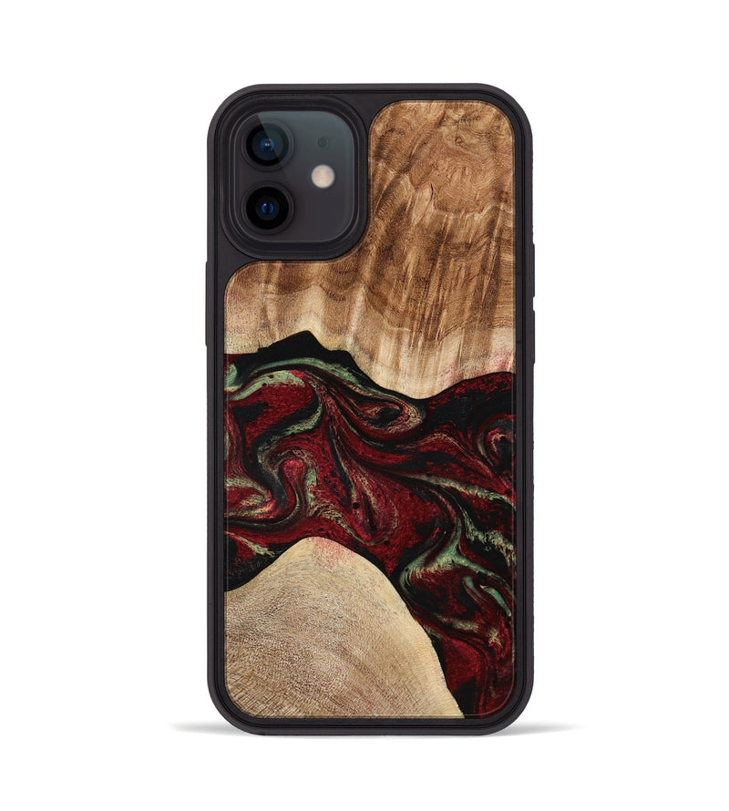 iPhone 12 Wood Phone Case - Eldora (Red, 777144)