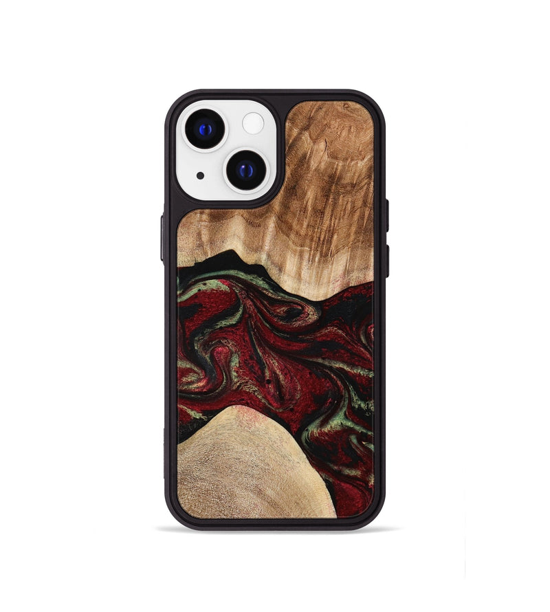 iPhone 13 mini Wood Phone Case - Eldora (Red, 777144)