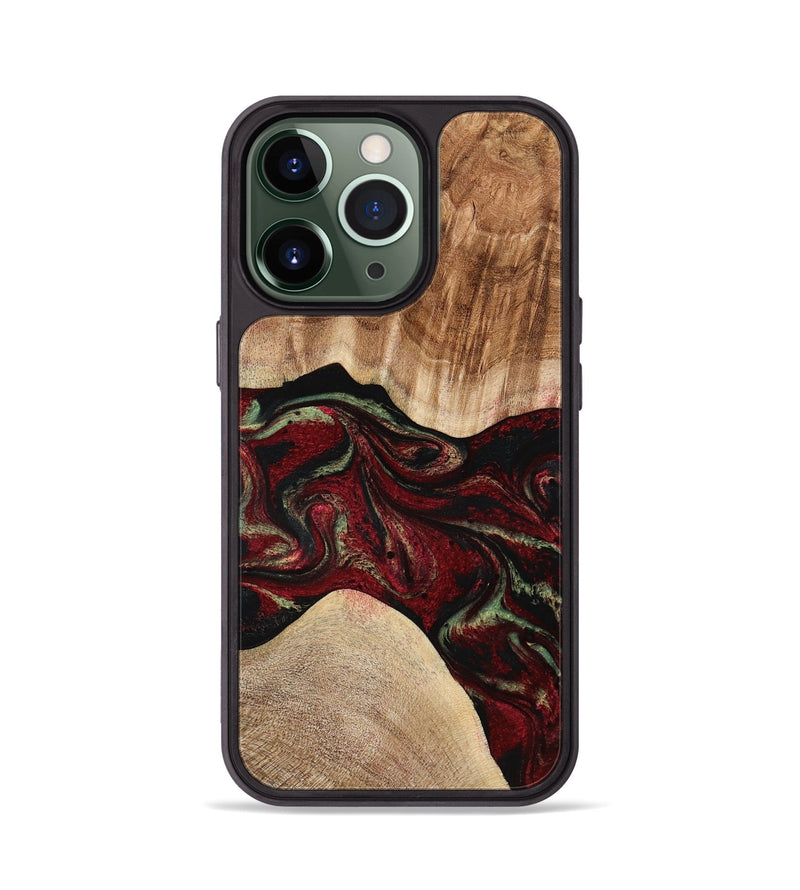 iPhone 13 Pro Wood Phone Case - Eldora (Red, 777144)