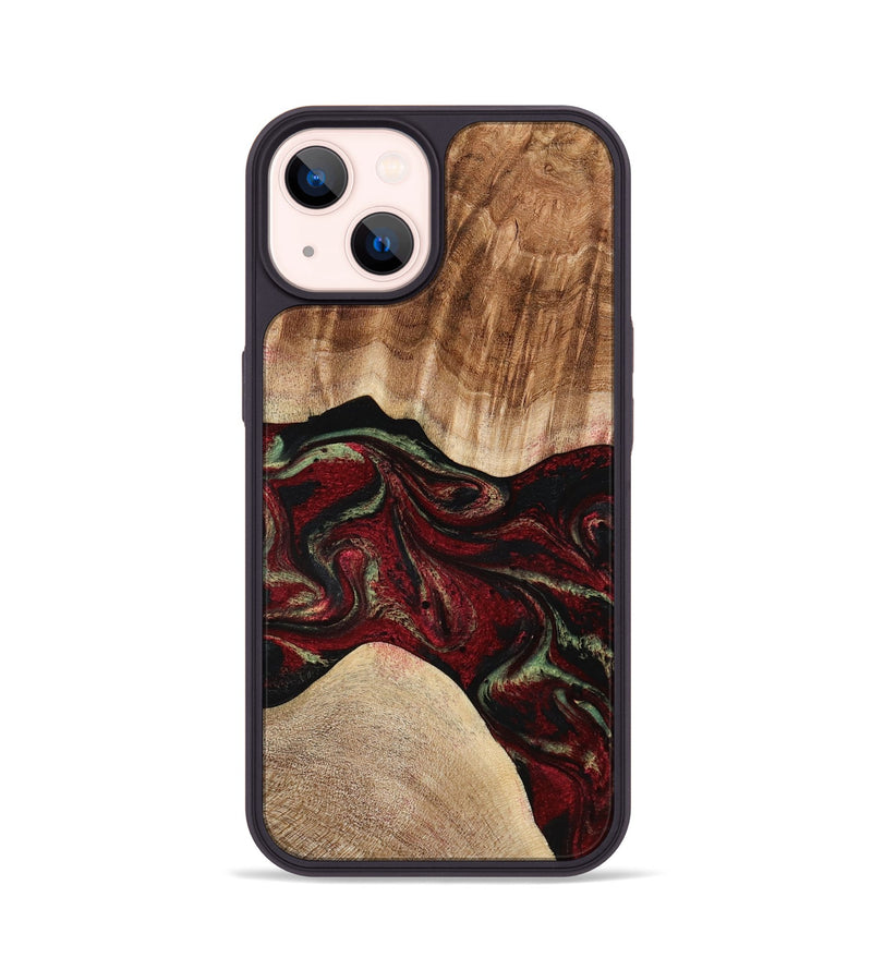 iPhone 14 Wood Phone Case - Eldora (Red, 777144)