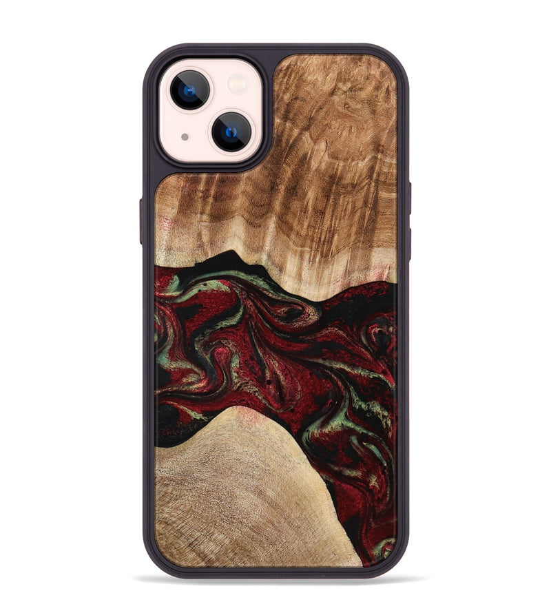 iPhone 14 Plus Wood Phone Case - Eldora (Red, 777144)