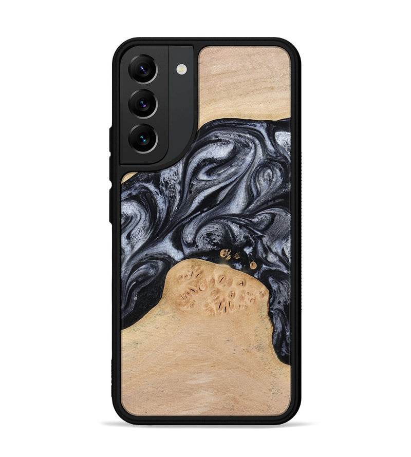Galaxy S22 Plus Wood Phone Case - Kandace (Black & White, 777148)