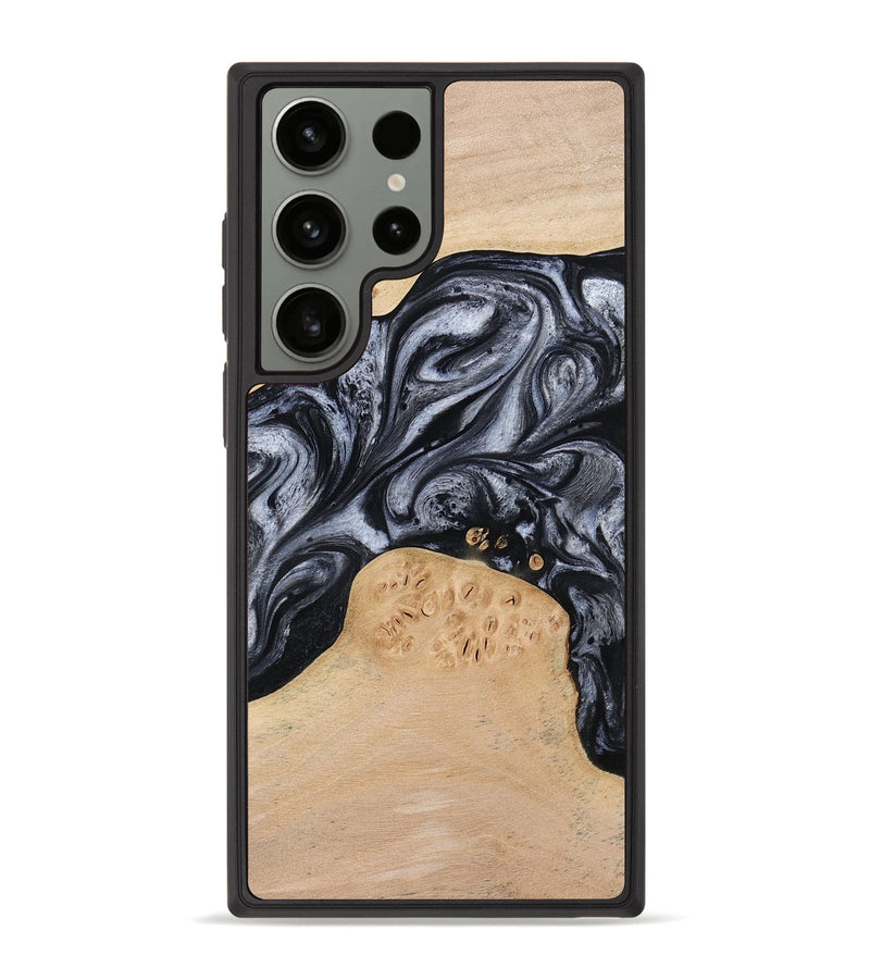 Galaxy S23 Ultra Wood Phone Case - Kandace (Black & White, 777148)