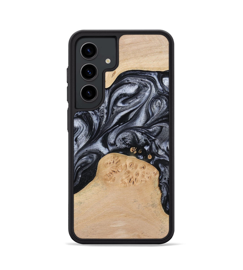Galaxy S24 Wood Phone Case - Kandace (Black & White, 777148)