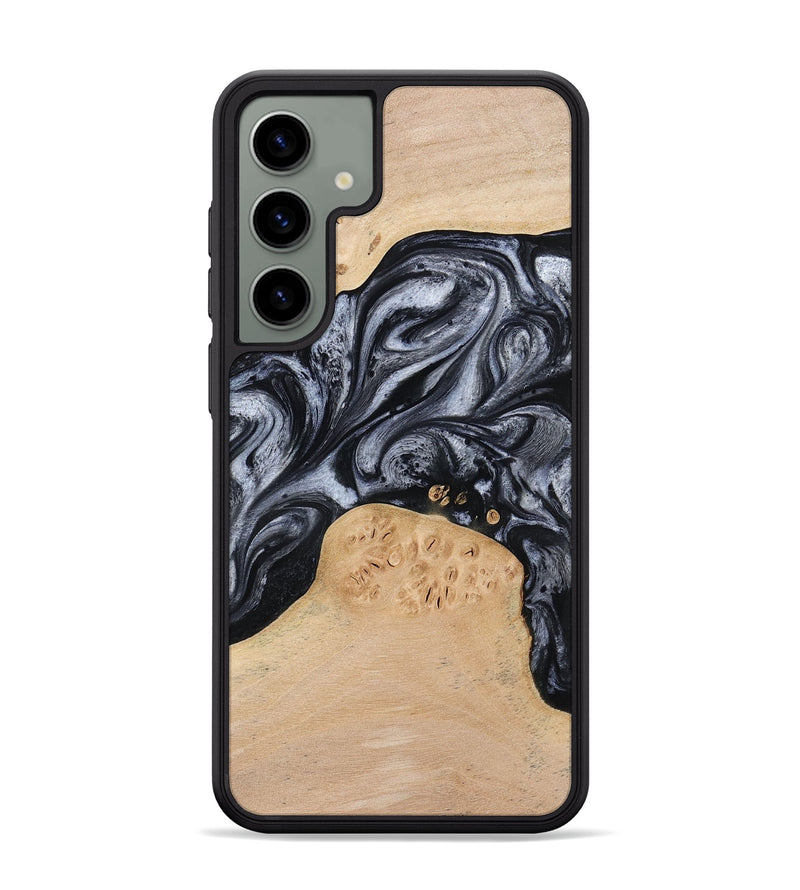 Galaxy S24 Plus Wood Phone Case - Kandace (Black & White, 777148)