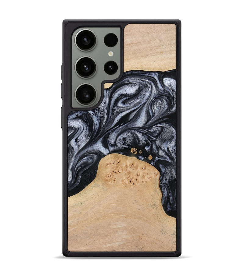 Galaxy S24 Ultra Wood Phone Case - Kandace (Black & White, 777148)