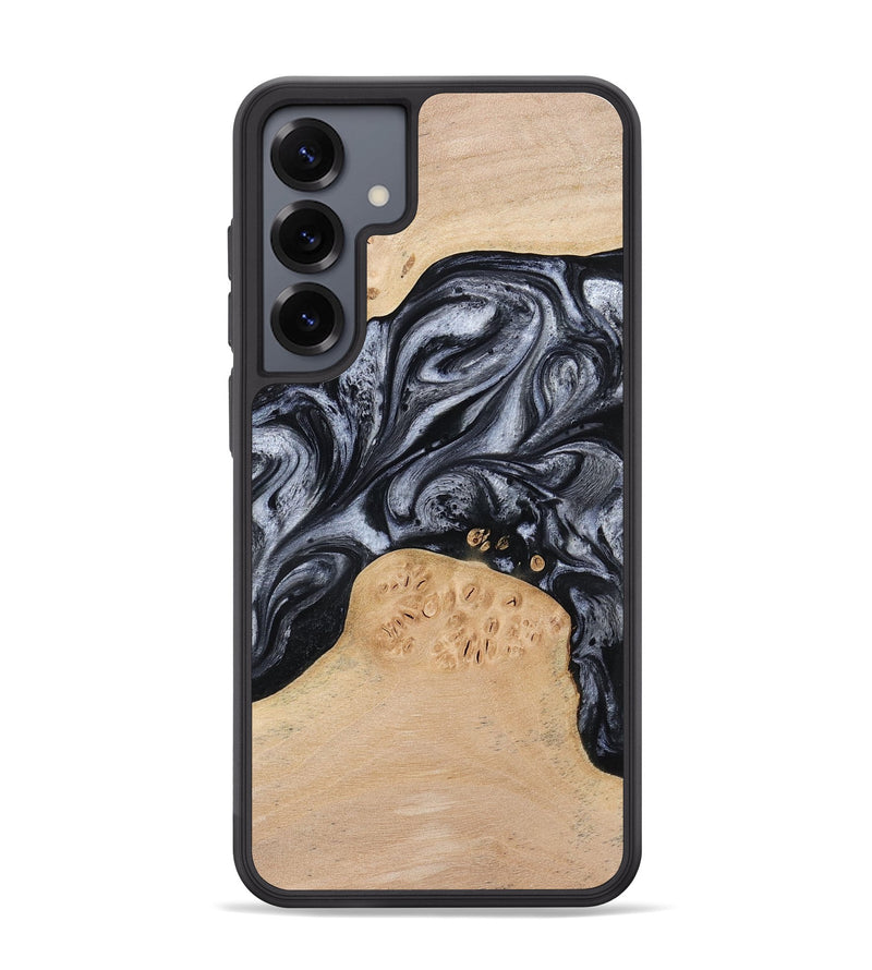 Galaxy S25 Plus Wood Phone Case - Kandace (Black & White, 777148)