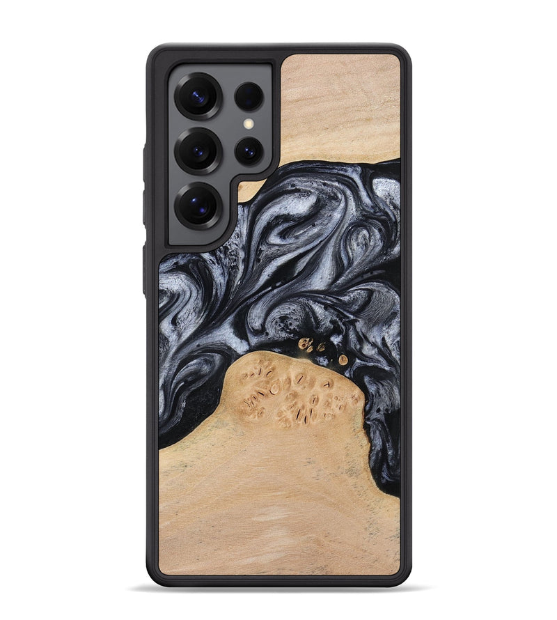 Galaxy S25 Ultra Wood Phone Case - Kandace (Black & White, 777148)