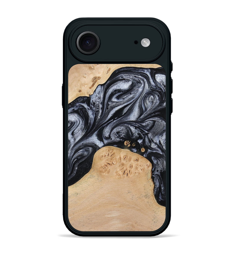 iPhone 17 Air Wood Phone Case - Kandace (Black & White, 777148)