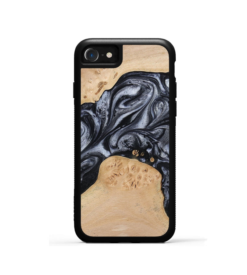 iPhone SE Wood Phone Case - Kandace (Black & White, 777148)