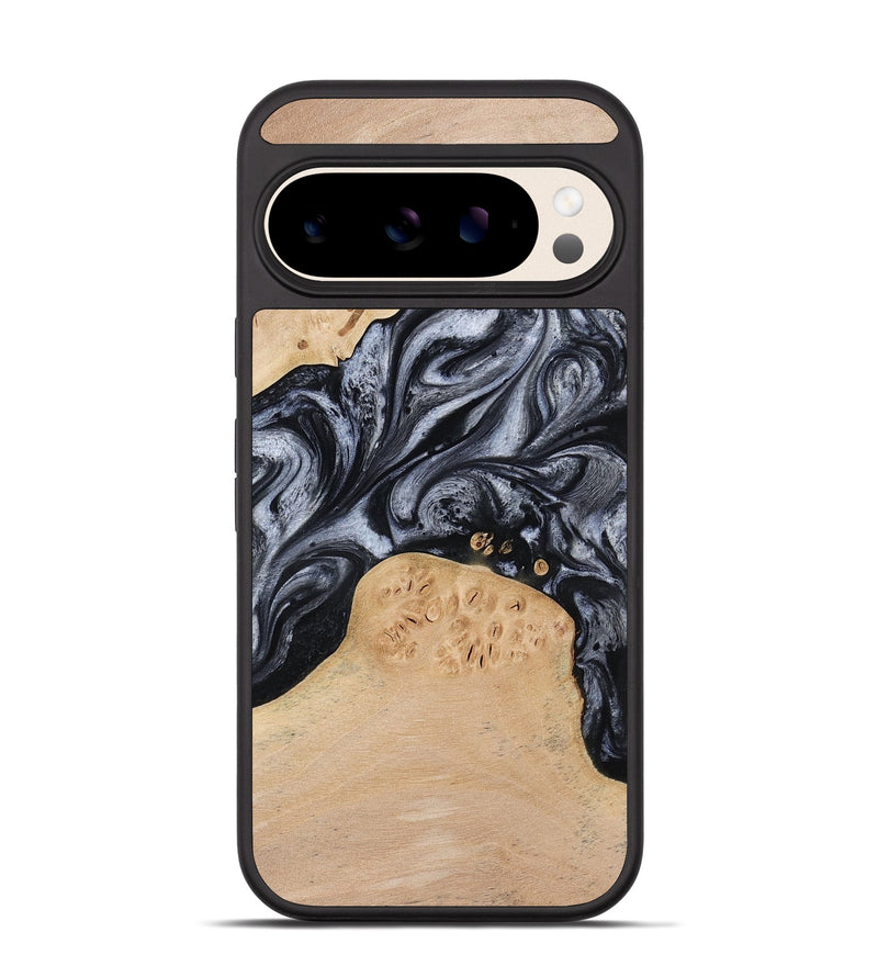 Pixel 10 Wood Phone Case - Kandace (Black & White, 777148)