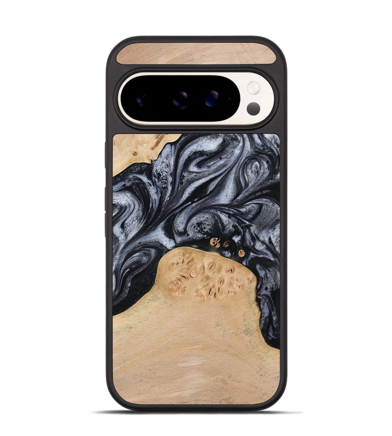 Pixel 9 Wood Phone Case - Kandace (Black & White, 777148)