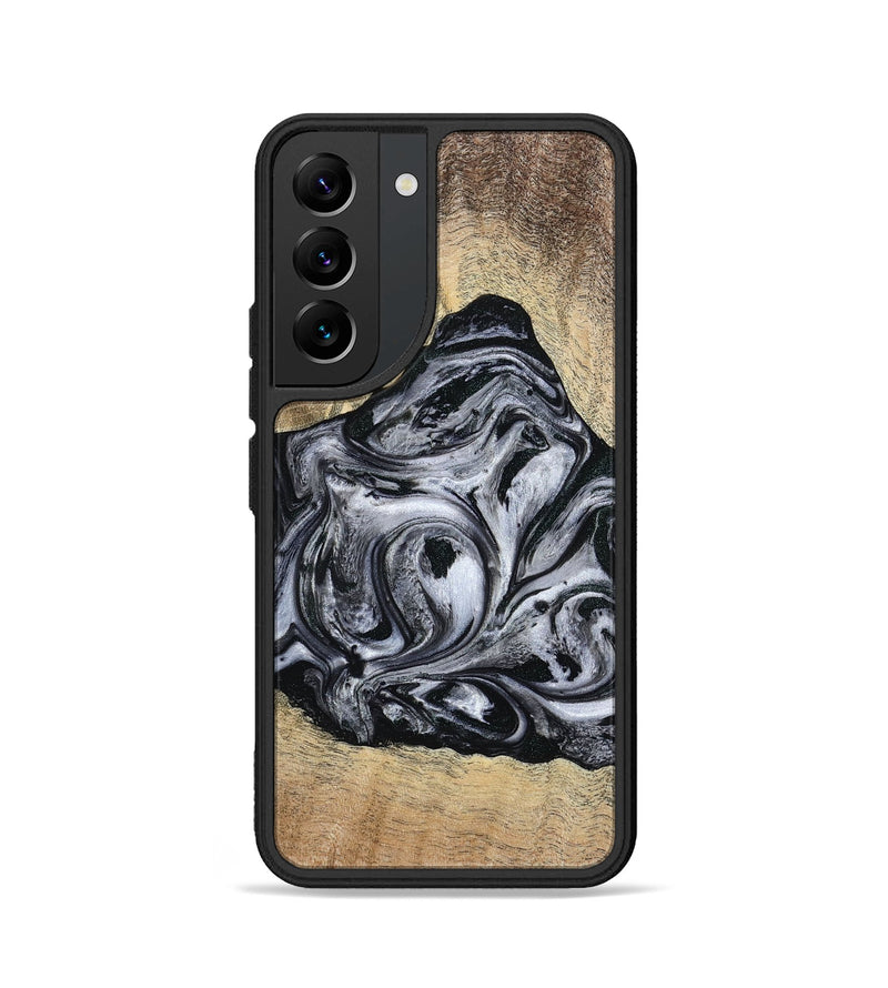Galaxy S22 Wood Phone Case - Damian (Black & White, 777149)