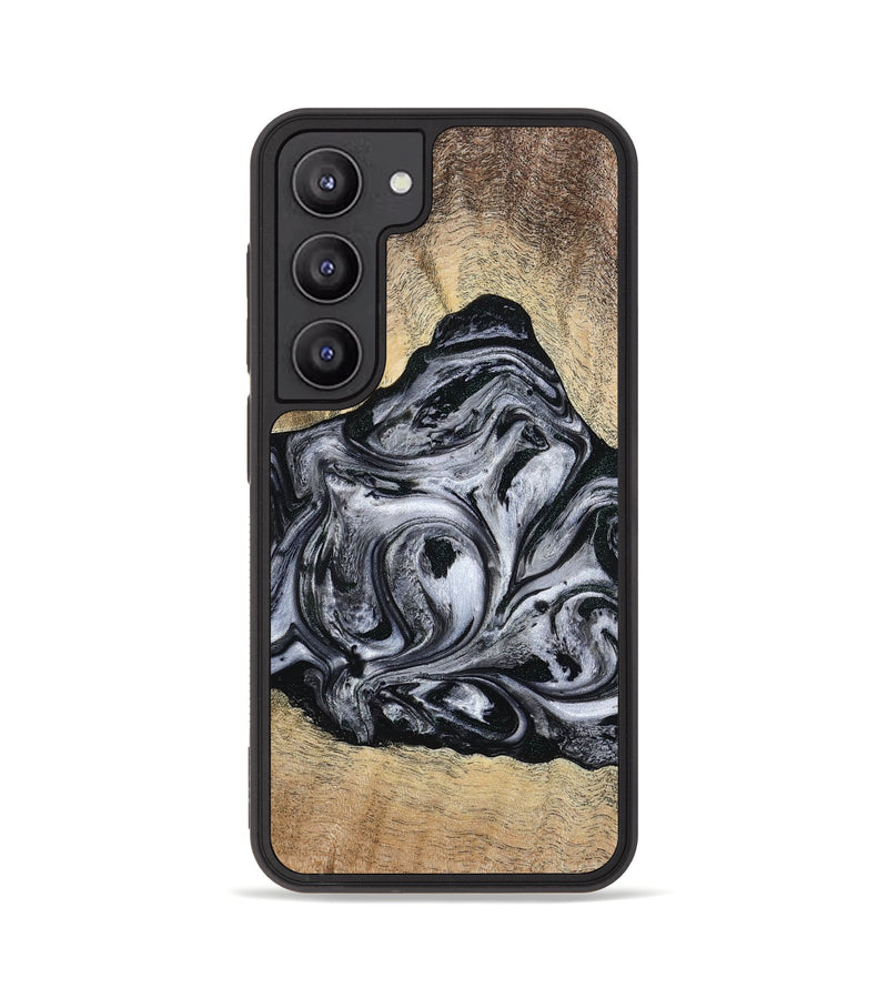 Galaxy S23 Wood Phone Case - Damian (Black & White, 777149)