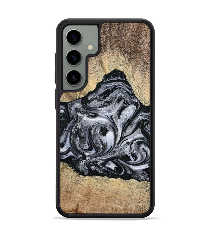 Galaxy S24 Plus Wood Phone Case - Damian (Black & White, 777149)