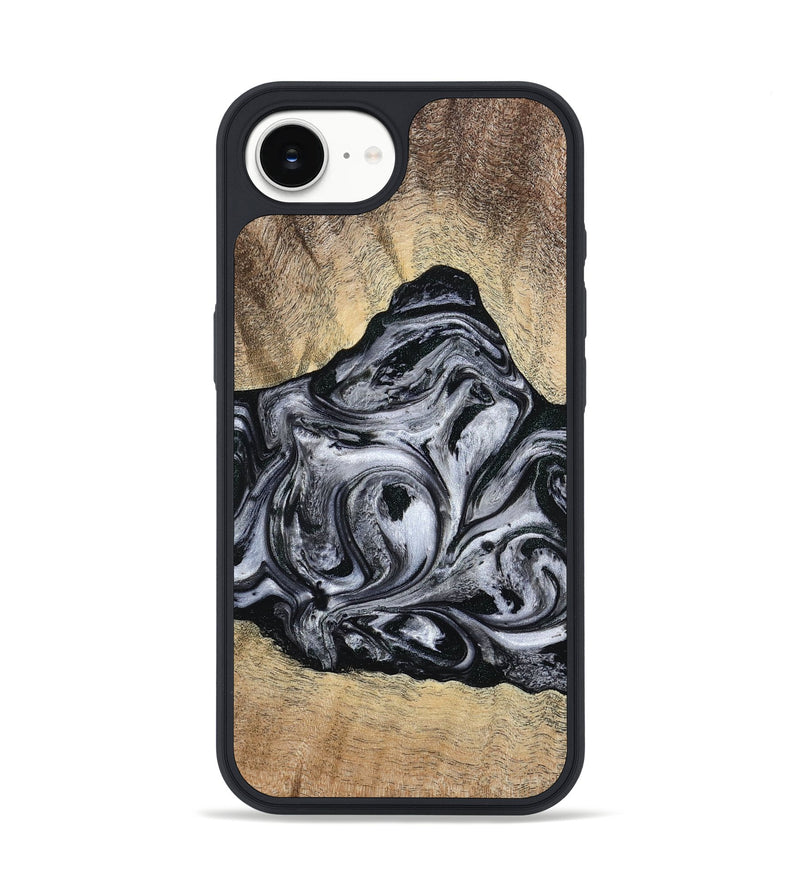 iPhone 16e Wood Phone Case - Damian (Black & White, 777149)