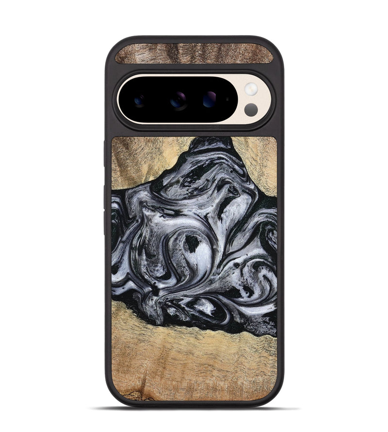 Pixel 10 Wood Phone Case - Damian (Black & White, 777149)