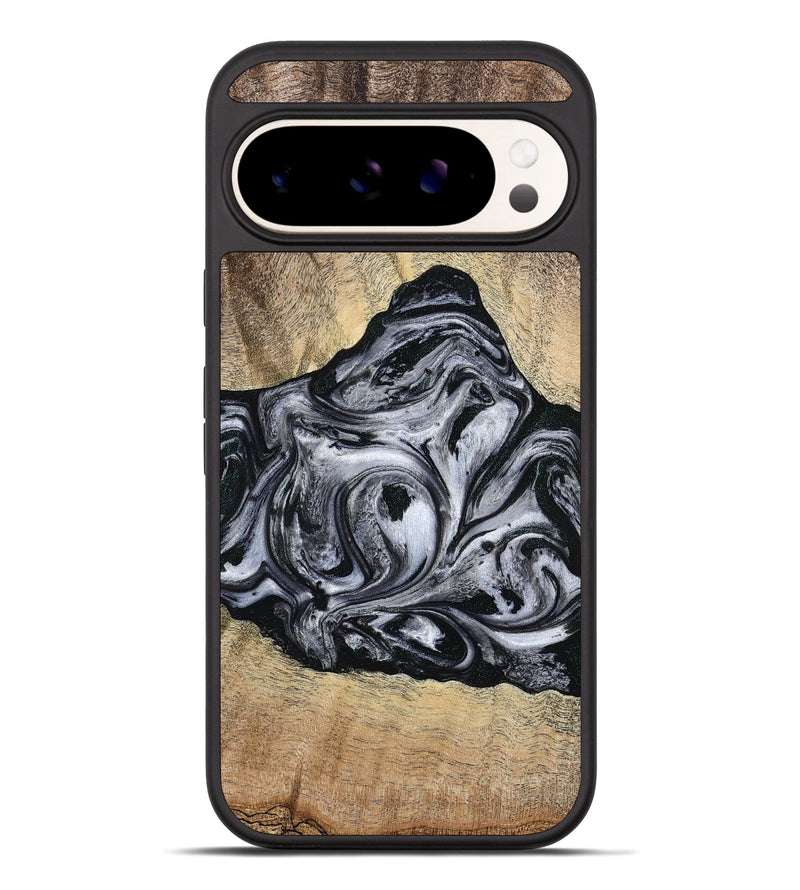 Pixel 10 Pro XL Wood Phone Case - Damian (Black & White, 777149)