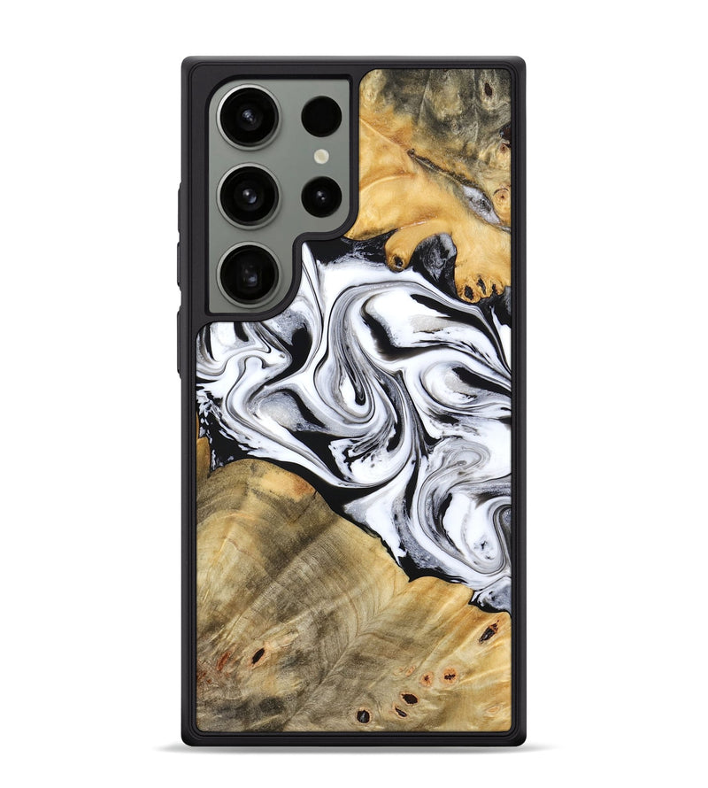 Galaxy S24 Ultra Wood Phone Case - Cayson (Black & White, 777153)